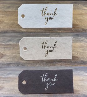 100 - Artisan Thank You Tags (Pack of 100 Tags)