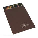 6.5 x 9" Chocolate Kraft Flat Bag pack of 100