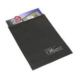 6.5 x 9" Black Kraft Flat Bag pack of 100