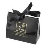 Ribbon Wallet Purse - Gloss Black