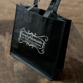 13"x13"x5" Black Album Bag