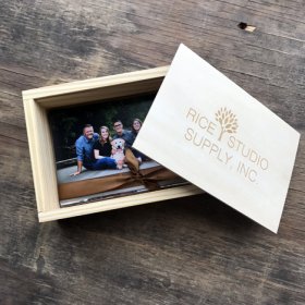 Rustic Wood Slide Print Box 5 x 7 Prints