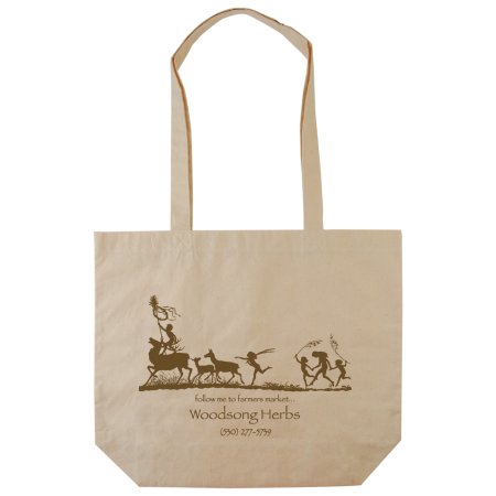 (image for) 100 - Cotton Tote 17x14+5 ( One color Logo Imprint Included in Price )
