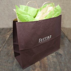 16x6x13" Chocolate Shopper Bag