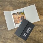8.5 x 12 Photo Case with Straigh Edge (Imprint included in Price)