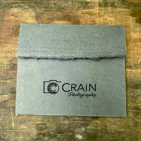 8 x 12" Handmade Case with Torn Edge (Imprint Included in Price)