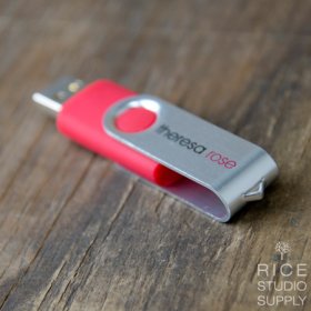 64GB FULL COLOR SWIVEL FLASH DRIVE 3.0.