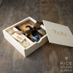 RUSTIC COMBO WOOD BOX ( 4 x6 prints) + FLASH DRIVE