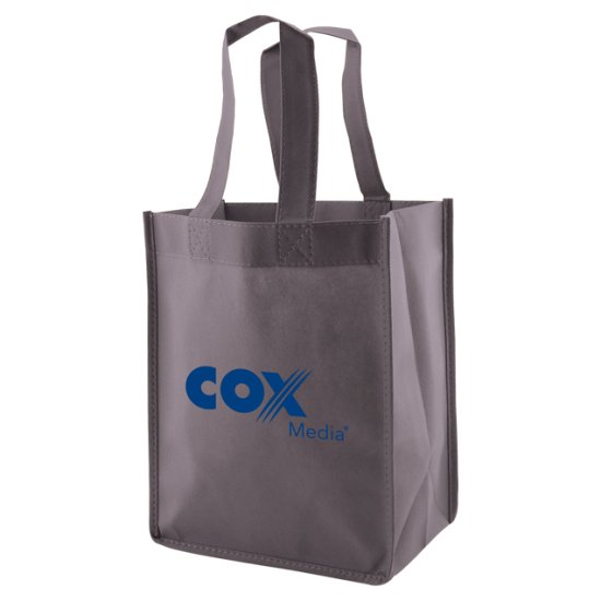 8x5x10" Reusable Tote Bag with logo - Click Image to Close