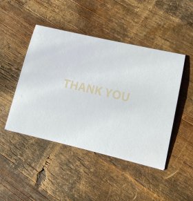 "Thank You" Style Cotton Cards and Envelopes