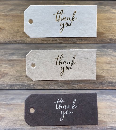 100 - Artisan Thank You Tags (Pack of 100 Tags) - Click Image to Close