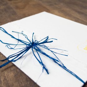 Navy Blue Raffia