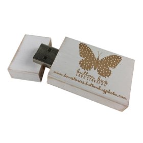 USB FLASH DRIVE - 4GB Vintage White 2.0.