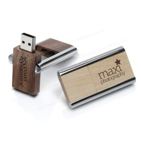 8GB - INDUSTRIAL WOOD FLASH DRIVE 2.0.