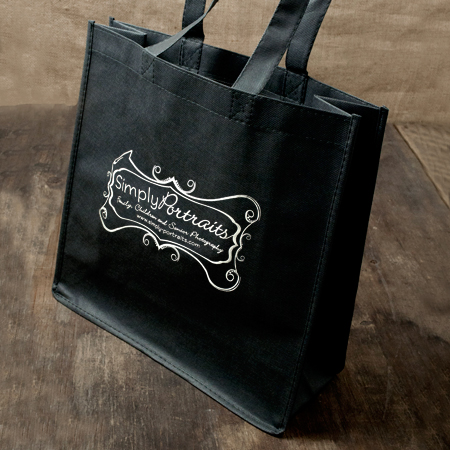 13"x13"x5" Black Album Bag