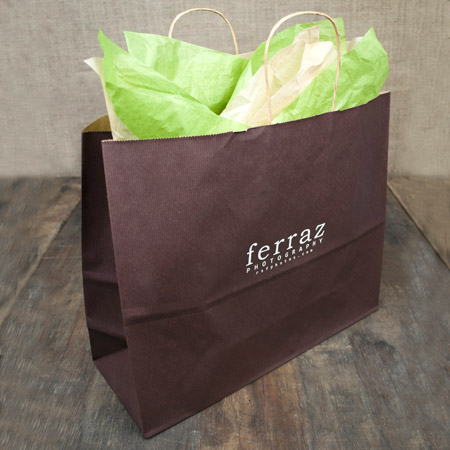 16x6x13" Chocolate Shopper Bag