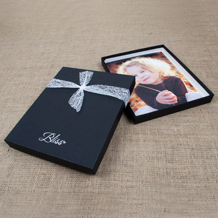 8x10x1" Black Kraft Box - Full case of 30