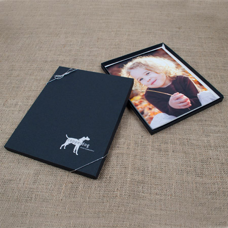 8x10x3/4" Black Kraft Box - Full case of 50