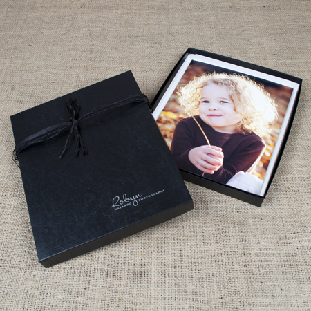 8x10x1" Black Glossy Box mini case of 10