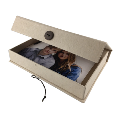 4.5 x 6.5 x 1 KAVA HANDMADE BOX - PLAIN HANDMADE PHOTO BOXES 