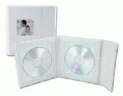 White Supreme Double CD Folio Case of 12 - Click Image to Close