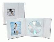 White Supreme Single CD Folio Case of 12 - Click Image to Close