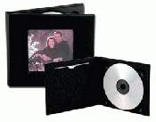 Black Deluxe Single CD Holder Case of 12 - Click Image to Close