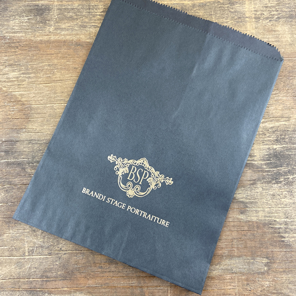 Black Paper Flat Bags