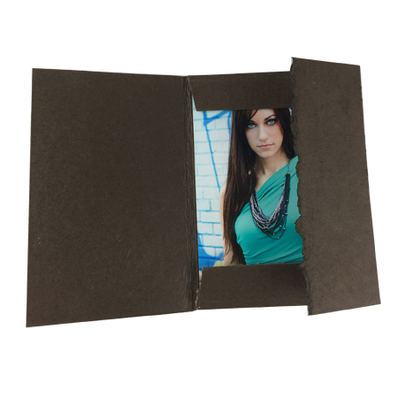 12x12 Handmade Case with Torn Edge - COCOA - Click Image to Close
