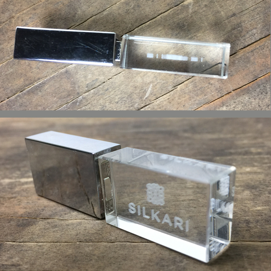 SUB-SURFACE CRYSTAL FLASH DRIVES